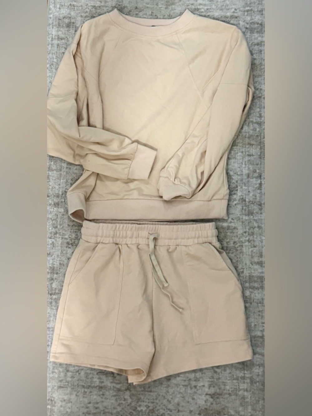 MEROKEETY Cream Lounge Matching Set